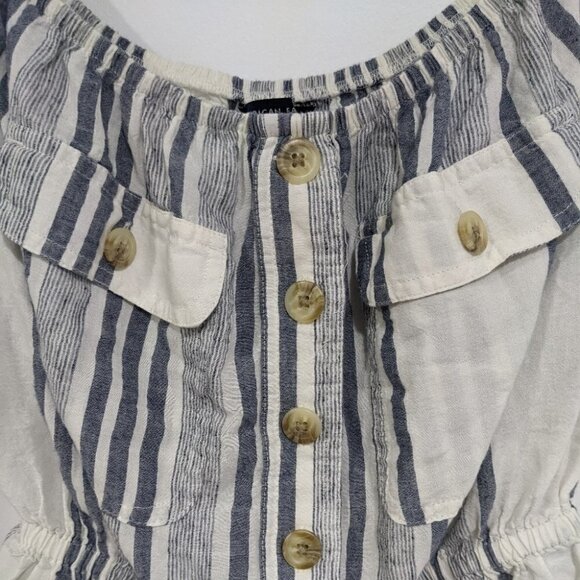 American Eagle | Striped Off-The-Shoulder Blouse - Picture 5 of 7